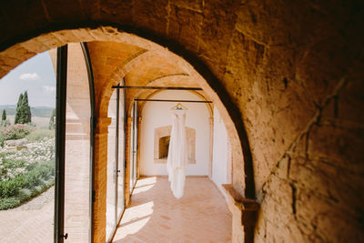 Corridor of historic building