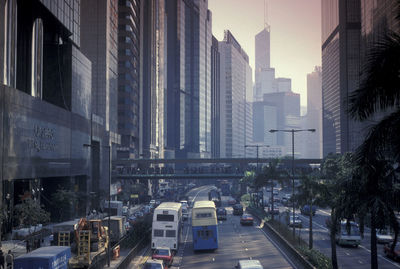 View of city street