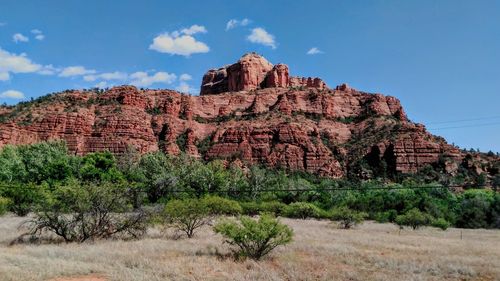 View of rock formations