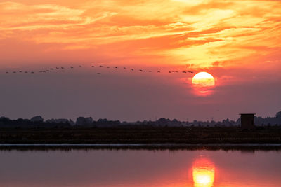 Scenic view of sunset