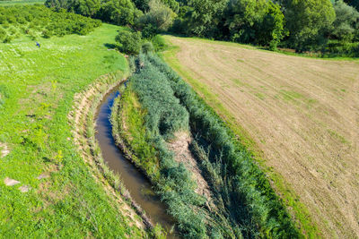 The sutla or sotla river, a border of croatia and slovenia