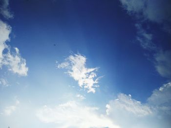 Low angle view of clouds in sky