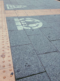 Full frame shot of paving stone