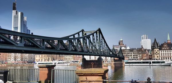 View of bridge over river