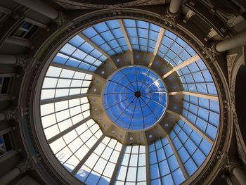 Low angle view of transparent dome