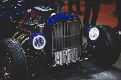 Close-up of vintage car