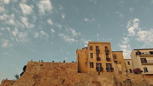 Low angle view of building against sky