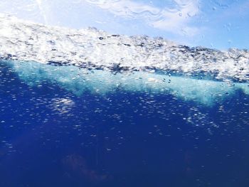 Close-up of sea against sky