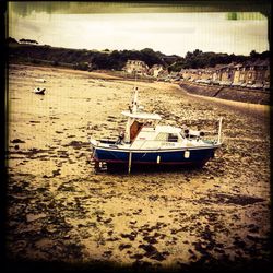 View of boats in sea