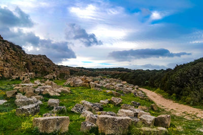 Scenic view of landscape against sky