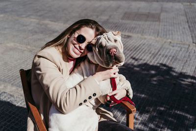 Woman with dog