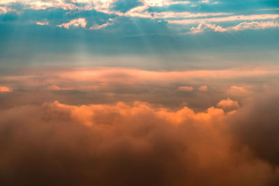 Scenic view of cloudscape during sunset