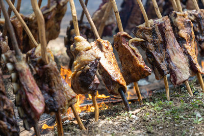 Asado tradicional misionero paraguayo