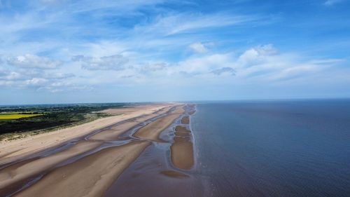 Scenic view of sea against sky mablethorpe