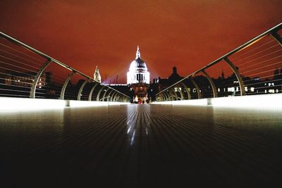 View of illuminated eiffel tower