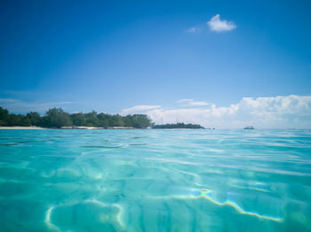 Scenic view of sea against sky