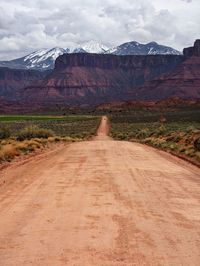 Ranch road in castle valley, moab utah