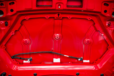 Full frame shot of red car