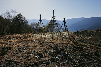 View of field against sky