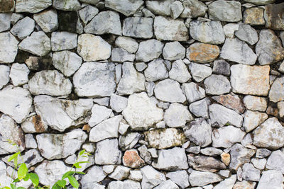 Full frame shot of stone wall