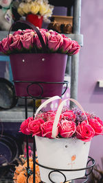 Close-up of rose bouquet