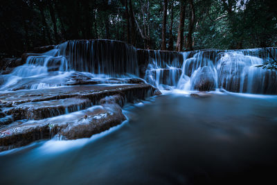 Huai mae khamin waterfall, kanchanaburi, thailand dramatic style 