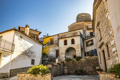 Low angle view of historical building against sky