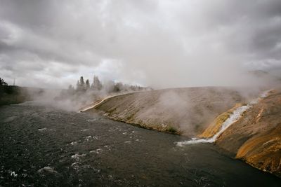 Panoramic view of landscape against sky