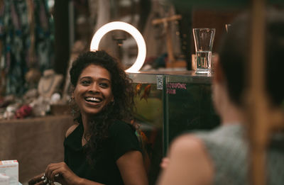 Portrait of a smiling young woman