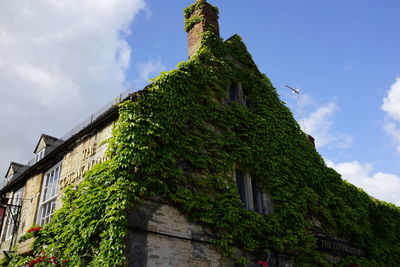 Low angle view of building against sky