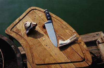 Close-up of old wooden wall