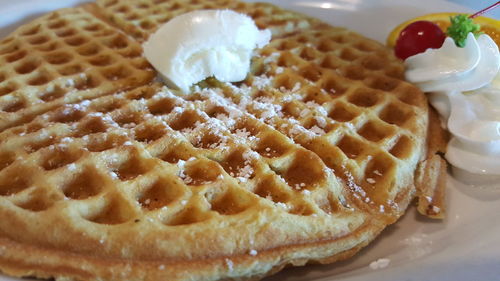 Close-up of cake on plate