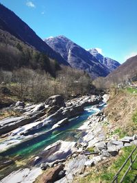 Scenic view of mountains