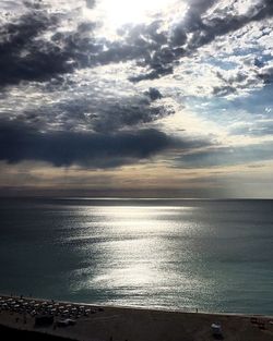 Scenic view of calm sea against sky