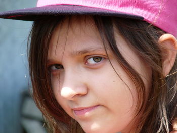 Close-up portrait of girl