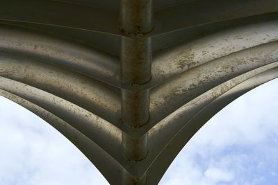 Low angle view of bridge against sky