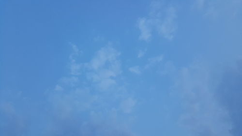 Low angle view of clouds in sky