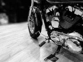 Close-up of motorcycle