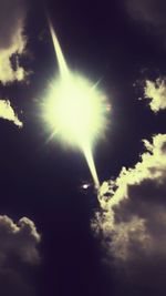 Low angle view of cloudy sky
