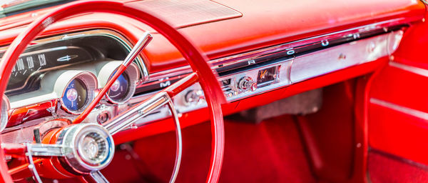 Close-up of vintage car