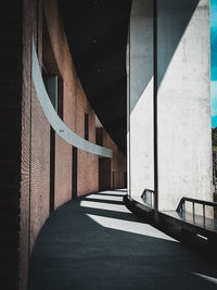 Empty corridor of building