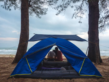 Tent on beach