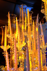 Close-up of wine glass on table