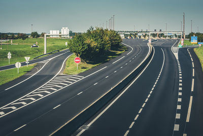 Panoramic view of highway against sky