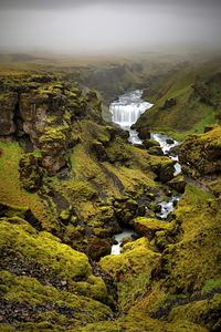 High angle view of landscape