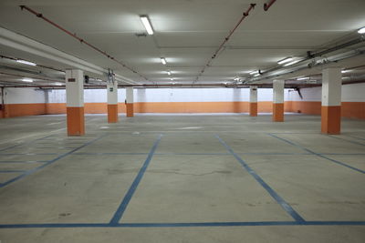 Empty parking lot