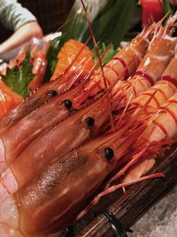 Close-up of fish for sale in market