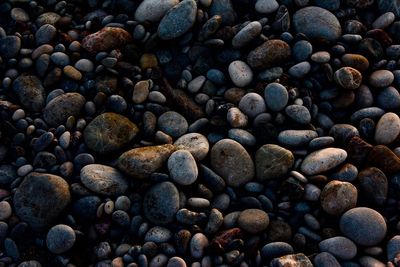 Full frame shot of pebbles