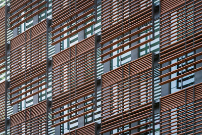 Low angle view of modern building in city