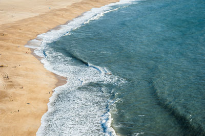 High angle view of sea shore